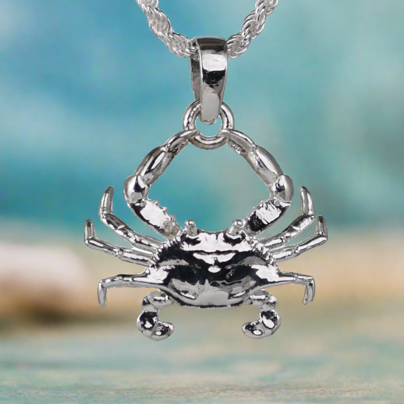 Blue Crab Pendant - Large