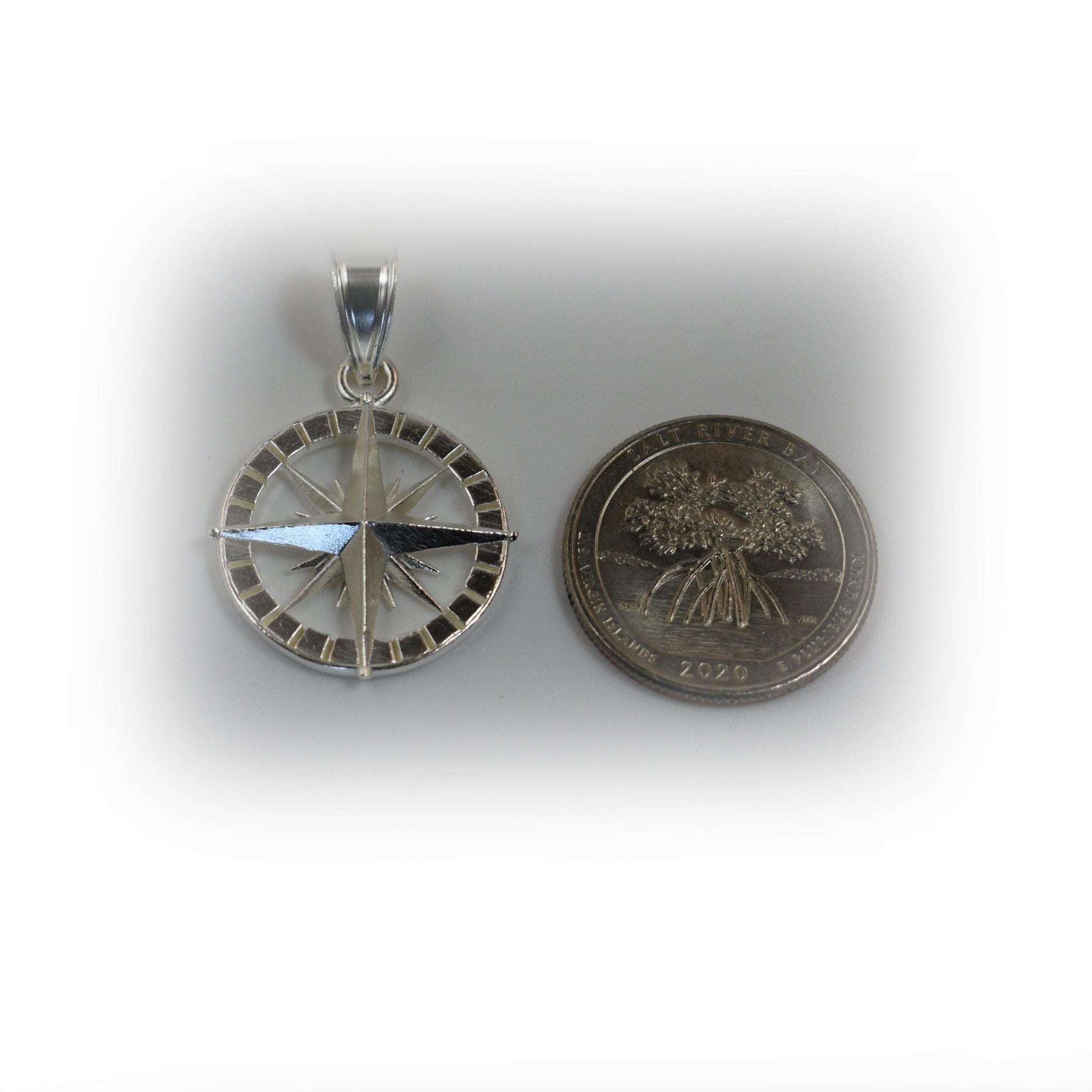 Compass Rose Pendant - Medium