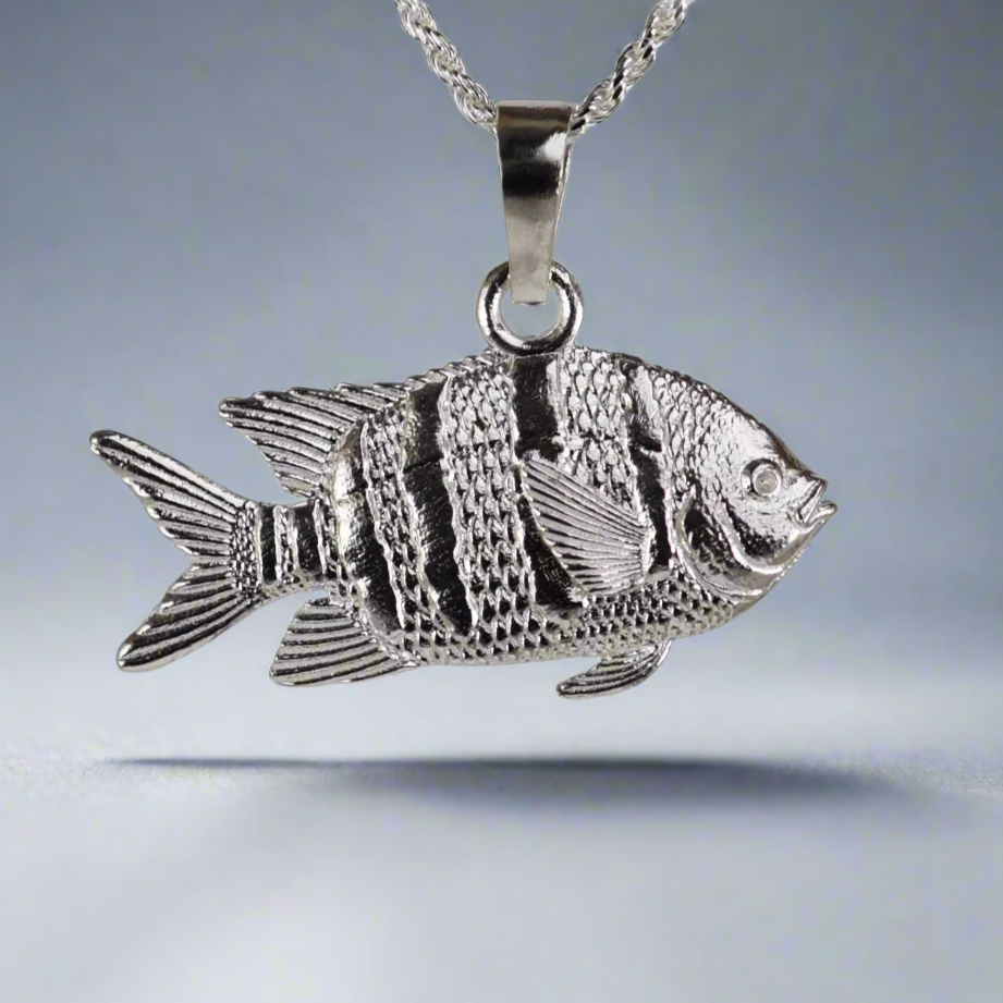 Sergeant Major Fish Pendant - Large