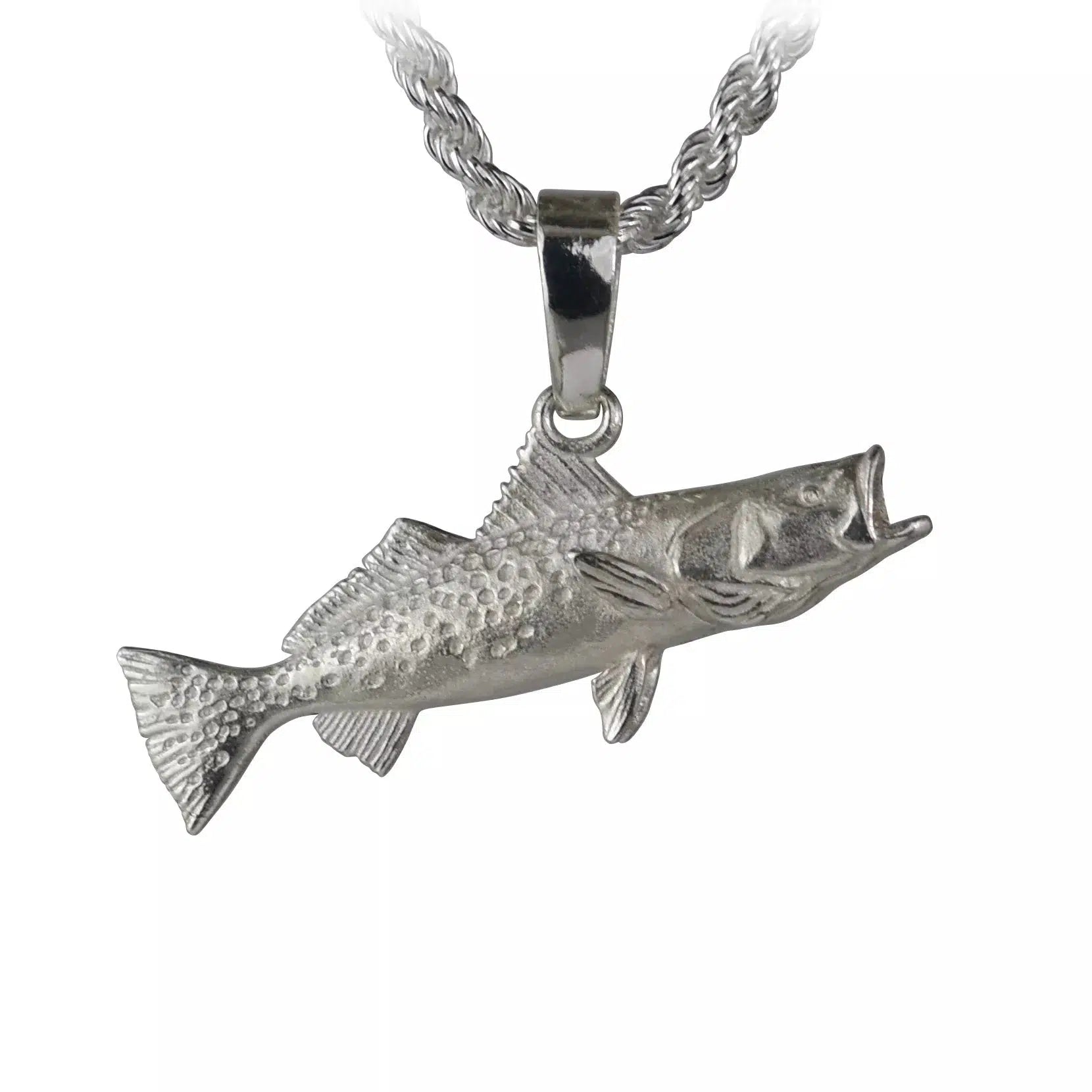 Engraved Trout Fish, Inside Outside Necklaces, Fishing Jewelry, Guys Fishing Gifts, Couples Necklace Set, Hand Cut Coin