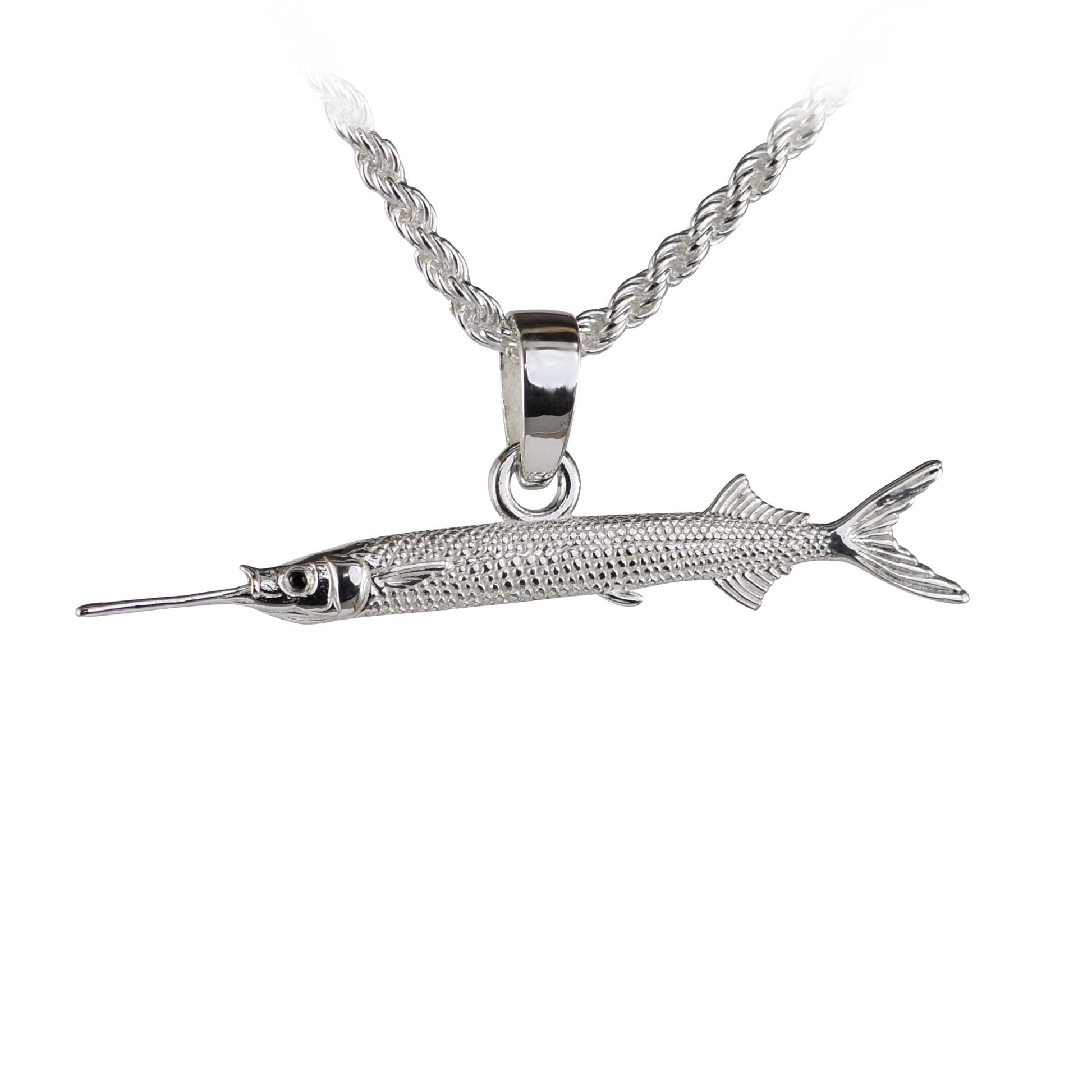 Ballyhoo Bait Fish Pendant - Large