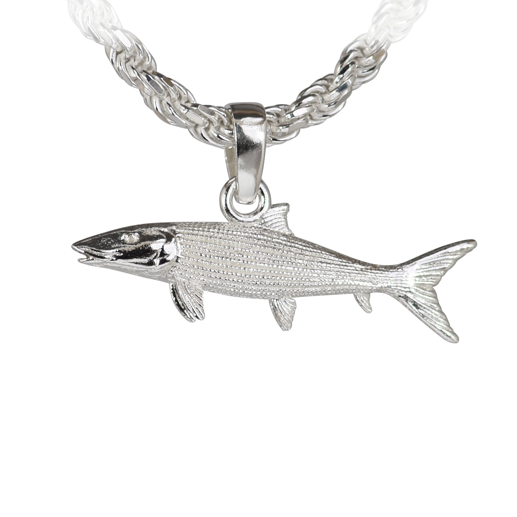Bonefish Pendant - Large | Sea Shur Jewelry Sterling Silver w/ Medium Bail
