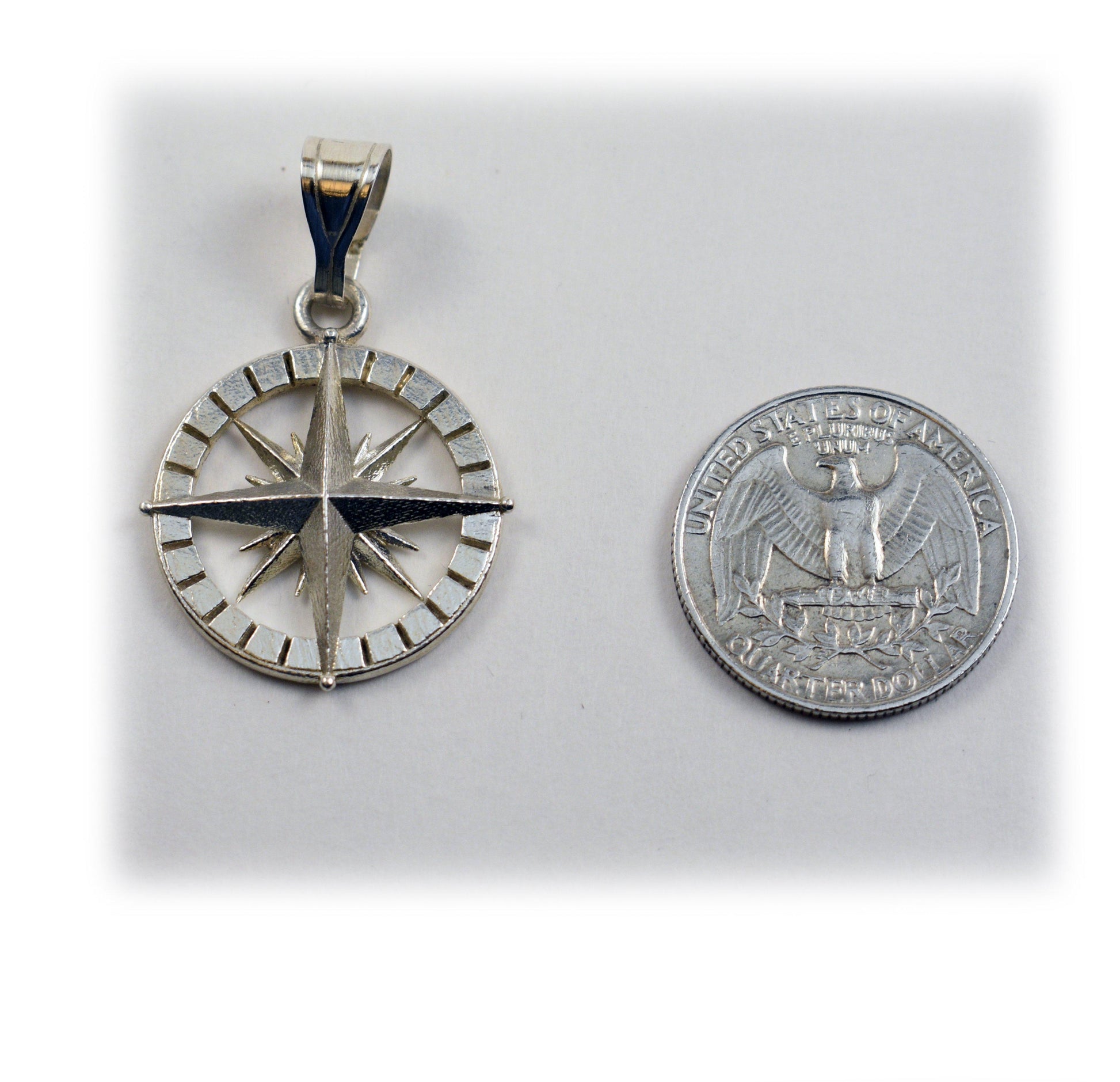 Compass Rose Pendant - Large