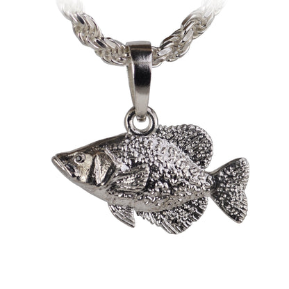 Crappie Fish Pendant - Large