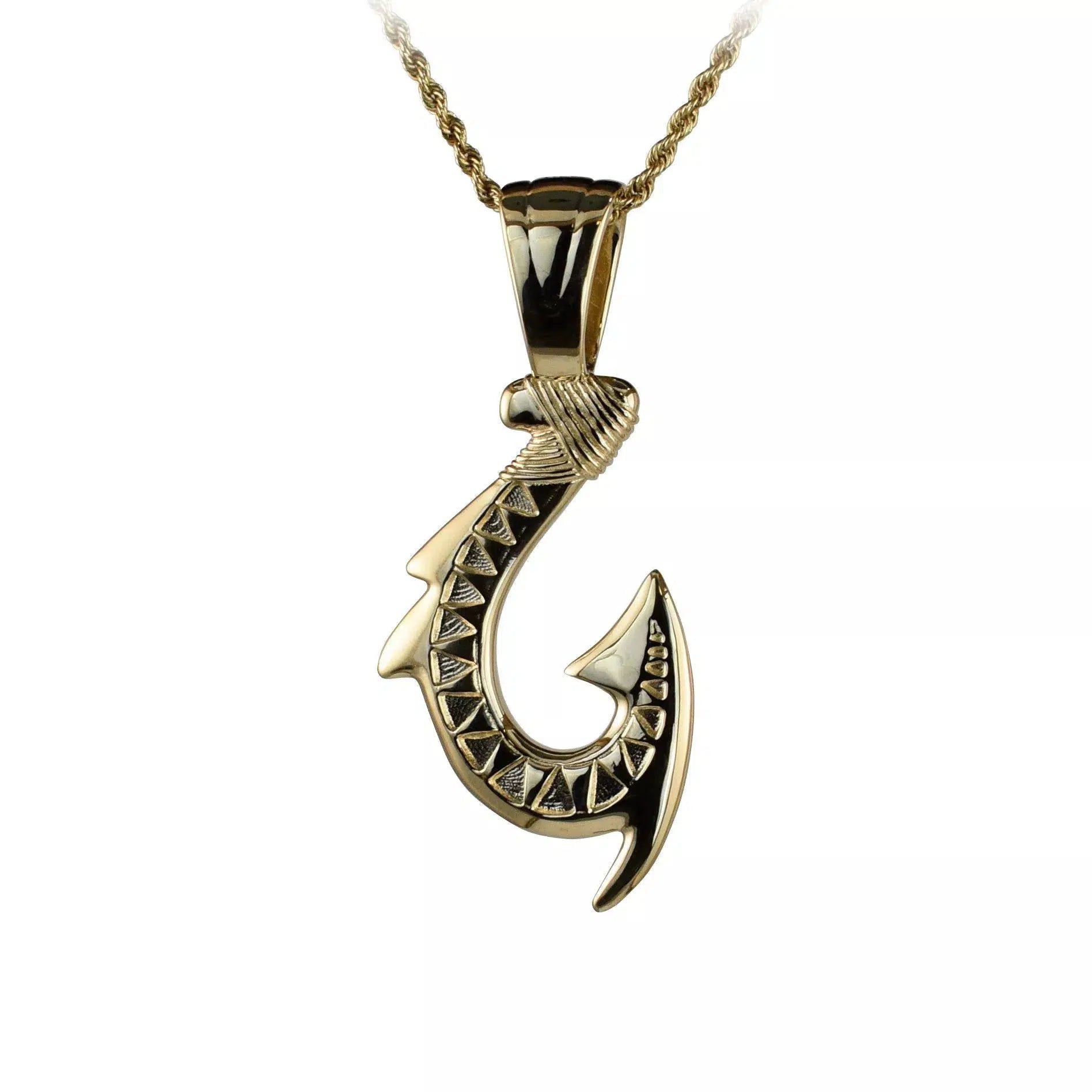 Hawaiian Style Fishing Hook Pendant | The Sea Shur Nautical Jewelry ...