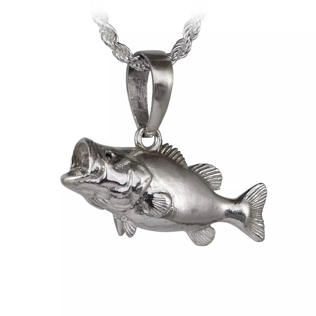 Croaker Fish Necklace in Sterling Silver | Castil